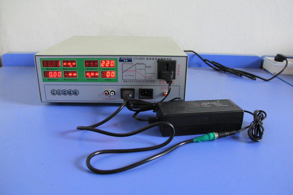 Fully automatic charger tester