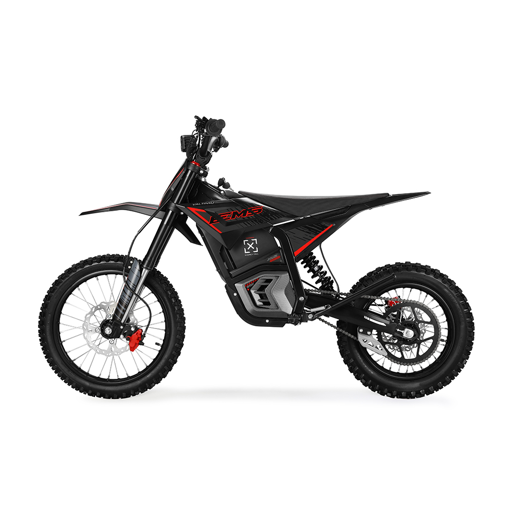EM-5 PRO ELECTRIC DIRT BIKE BLACK AND RED COLOR
