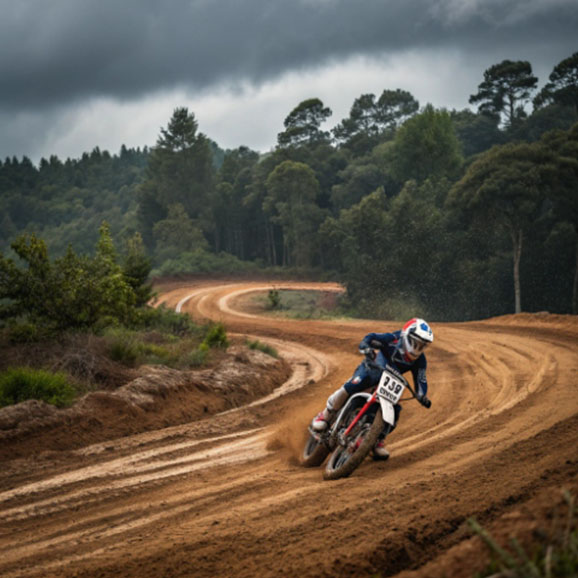 motocross bike on track